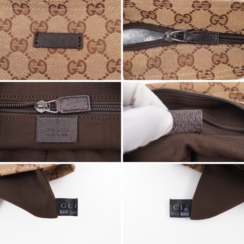 CD53 💖 GUCCI Monogram Web Flat Messenger Crossbody - Picture 8 of 12